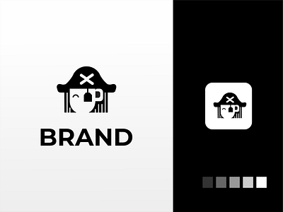Pirate tea logo akdesain branding creative drink green logo logo design minimal negative space pirates tea tea cup