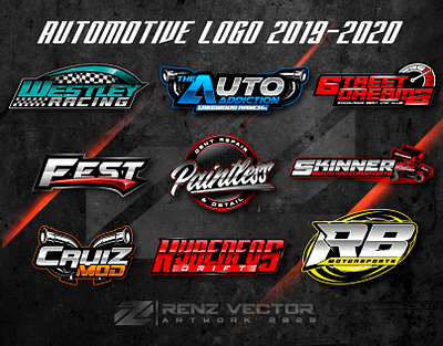 AUTOMOTIVE LOGO DESING 2019-2020 apparel automotive brand identity clothdesign design drifting logo merchandise racing rc racing