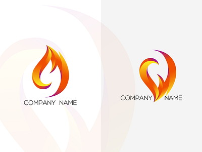 fire logo concept branding design identity illustration logo vector