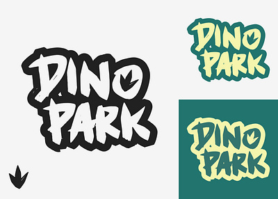 35/50 Daily Logo Challenge - Dinosaur Amusement Park amusement big ferns branding dailylogo dailylogochallenge design dino dinosaur graphic logo museum park parks prehistoric typogaphy world