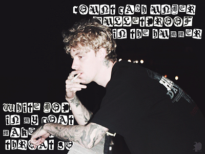 Brennan Savage - Bulletproof (Prod. by Wayste) dark design emo fan gothic icon manipulation music musician punk rock tattoo thumbnail trap typography