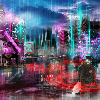 Quarantined city coronavirus covid 19 covid19 cyberpunk futuristic quarantined scifi scifiart