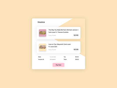 Daily UI Challenge : 046 Invoice adobexd dailyui invoice ui
