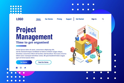 Project Management Web design 2020 modern ui website new concept product design profile project management ui ui ux webdesign