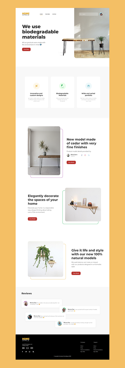 HomeSpace - Web UI Design design webdesign