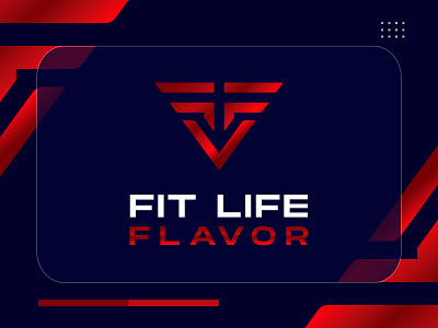 Fit For Flavor clean ffl logo ffl logo fitness logo food and drink gradient modern typography sports logo vector