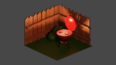Happy Fourth 3d model blender3d blender3dart isometric art