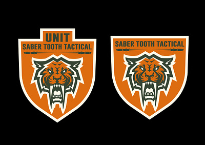 saber-toothed tiger logo icon logodesign
