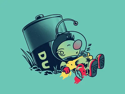 Charging! duracell graphic tee illustration nintendo pikmin tshirt video games