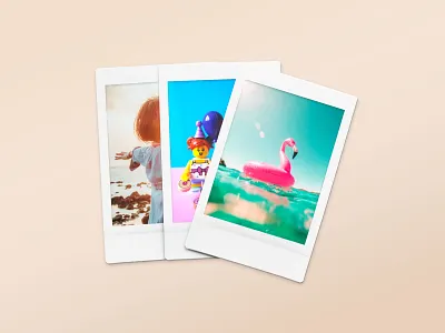 Polaroid Snapshot Picture Mockup Templates branding clipart design download frame fujifilm image isolated mockup photo photoshop polaroid psd snapshot template veila
