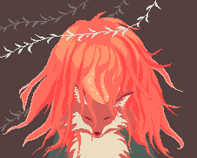 Aveliana aveliana fox gamedev illustration pixelart pixelartist