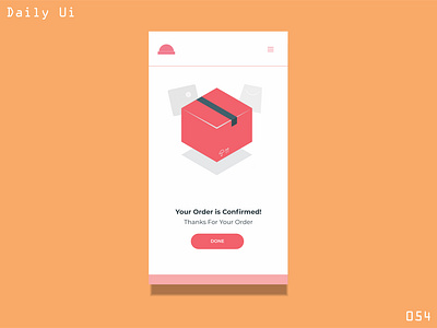 Confirmation - Daily Ui - 054 app dailyui dailyuichallange design dribbble illustration ui vector website