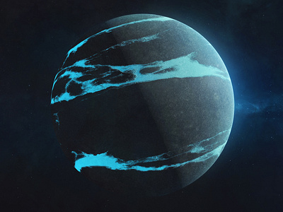 Exoplanet I 3d 3dsmax abstract alien astronomy concept cosmos design exoplanet galaxy illustration planet render science scifi space star universe
