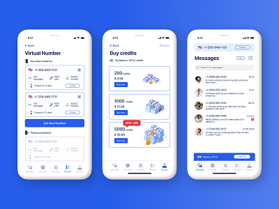 SecondSim iOS App Design figma figma design interface design ios app ios app design ios apps messenger app mobile app design mobile application mobile design mobile ui mobile ui design mobile uiux ux design virtual number app virtual sim virtual sim app