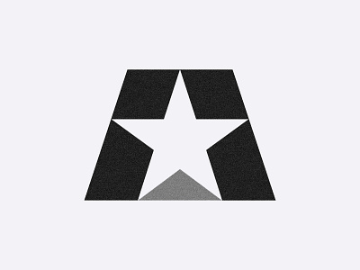 A + star logo ⭐️ a logo design a star american flag black and white grid logo letter a logo logo book logo design logo designer logo modernism logomark modern logo negative space negetive star star logo stars vintage