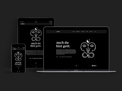 reshow brand and webdesign adc branding dance theatre creation dark app dark ui event app event website germanddesignaward ifdesignaward illustration kontrastmoment logo logo design reddotaward spiritual timetable ui ux website concept