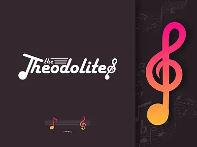 The Theodolites art direction band branding identity illustration logo logo design logo type music music logo