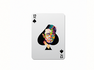 12 colorful colorful design design studio elder illustration im designs imagination jonas brothers kevin jonas love playing card portrait spade wpap