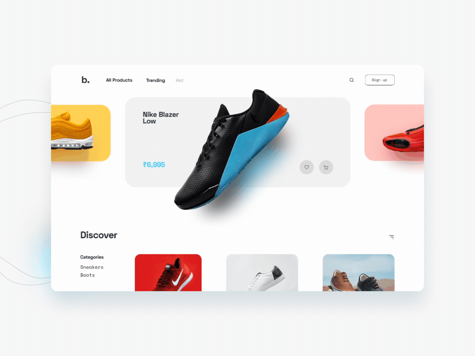 Buckers eShop | UI animation concept aftereffects animation branding checkout design ecommerce interface shop sneakers store ui ux web