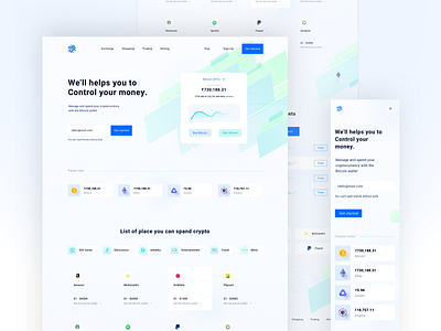 Crypto Store crypto design figma free freebie typogaphy ui web webdesign website