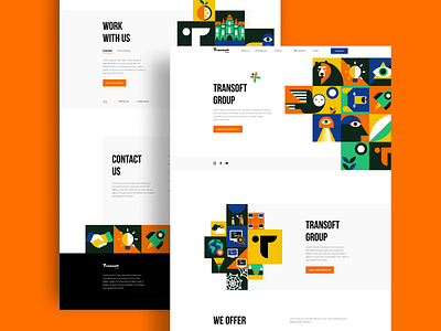 Transoft Group black branding design illustration logotype new ui ux vector web website