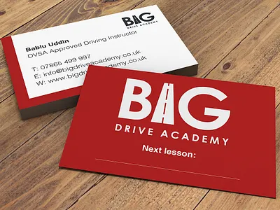 Big Drive Academy business card branding branding design business card business card design business cards businesscard design graphicdesign