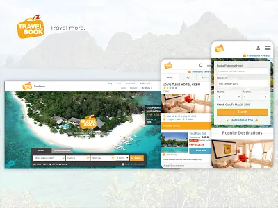 TRAVELBOOK.PH mobile design ui ui design uiux web design