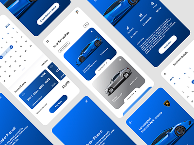 Car Rent App animation app design branding design dribbble gif rent app rent car ui uiux ux