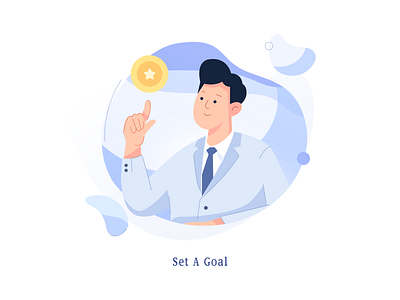 Goal 100days aim coin design flat flat illustration goal gold coin illustration objective target 人物 插画 目标 金币