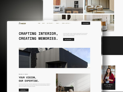 (Freebie) Xabier - Interior Design Agency Landing Page agency clean company dark design elementor free freebie interior landing page minimalist modern rometheme romethemekit studio ui ux website