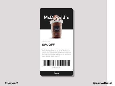 dailyui61 061 dailyui061 dailyuichallenge redeem coupon