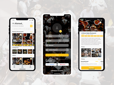 reservation table in restaurant app design ui ui ux design ui designer ui ux