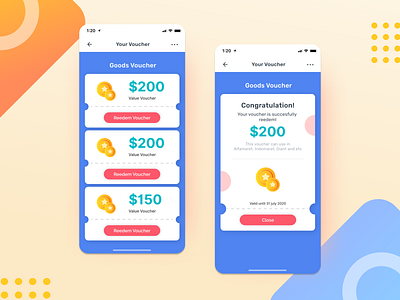 #Exploration | Voucher app flow android dribbble explorations iconography illustration ios minimalist mobile ui ui design uidesign uiux ux vector voucher app