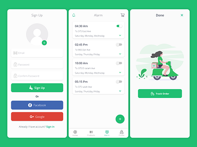 UI/UX Garbage app app design illustration ui ux