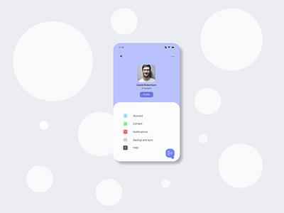 Day 4 | Profile Screen App 10ddc app app design design design challenge onboarding onboarding ui profile design ui uidesign uidesigner uidesignpatterns