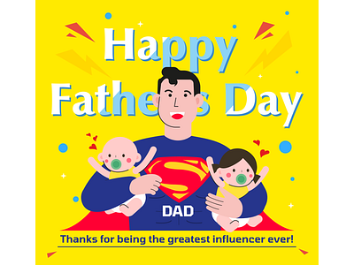 HappyFathersday baby celebrate chils design fathersday festival festival poster festivals graphic graphics hug illustration illustration art illustrator superman