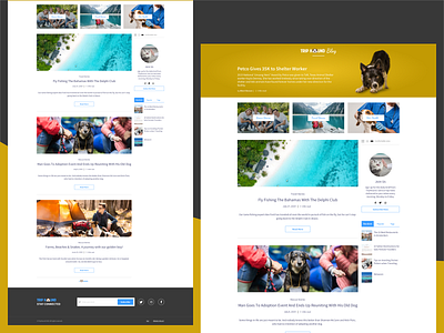 Triphound - Blog page design