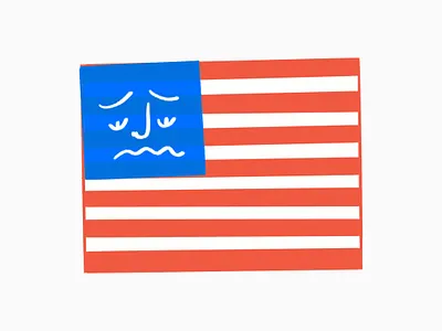 U-S-ehhhhhhh 😔 america bummer design doodle flag illo illustration july 4th procreate sad sketch usa