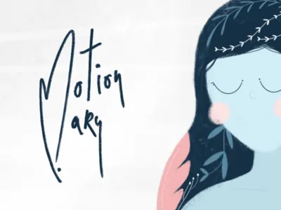 Motionmary flowers girl illustration