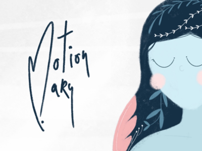 Motionmary flowers girl illustration