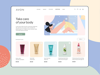 Redesign concept of Avon app app design clean clean ui daily ui dashboard app illustration illustration design minimal mobile popular popular design popular shot trend trend 2020 trending ui uidesign