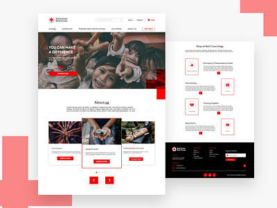 Redcross american redcross red cross redcross redcross redesign redesign ui ui design uiux web design website design website redesign