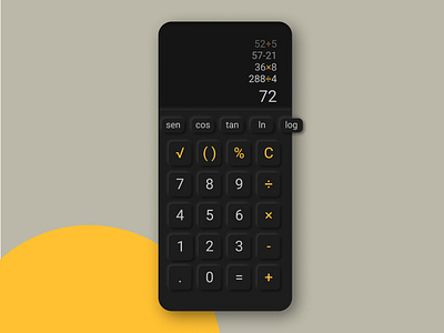 #DailyUI 004 - Calculator app behance calculator daily004 dailychallenge dailyui darkmode figma neumorphism ui