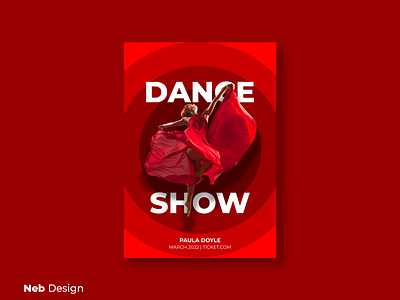 Dance Show billboard design art billboard billboard design dance graphic design neb design poster poster art poster design red ui ui design web design