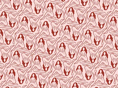 Viva La Manika - Pattern Design branding confidence elegance hand drawn pattern viva la manika women women in illustration