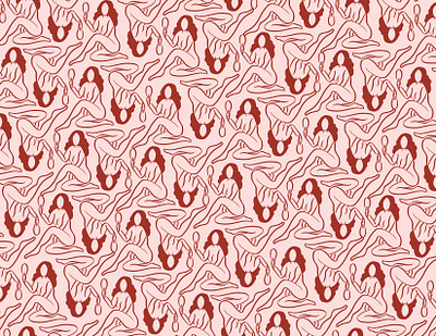 Viva La Manika - Pattern Design branding confidence elegance hand drawn pattern viva la manika women women in illustration