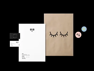 Ojo Cafe - Brand Refresh branding business card letterhead note ojo cafe sticker