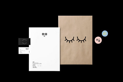 Ojo Cafe - Brand Refresh branding business card letterhead note ojo cafe sticker