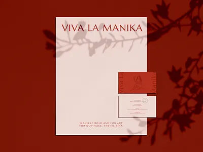 Viva La Manika - Brand Refresh branding business card fashion illustration letterhead viva la manika