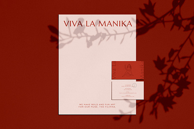 Viva La Manika - Brand Refresh branding business card fashion illustration letterhead viva la manika